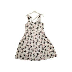 Torrid Women's Plus Size Fit Flare Lattice Skull Roses Swing Dress 14